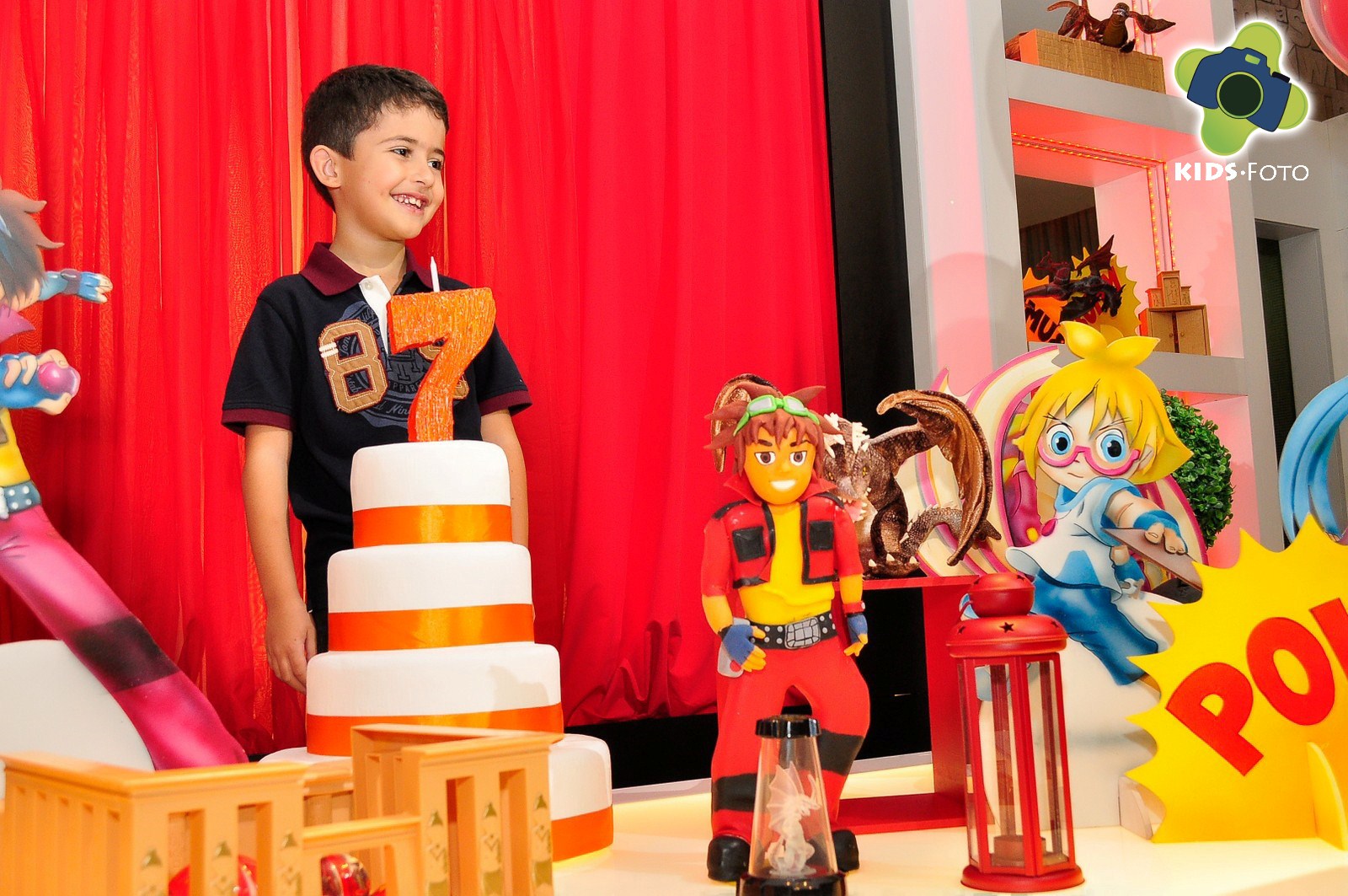 Festa de aniversário de 7 anos do Gustavo, realizada na Rola Festa, por Kids Foto
